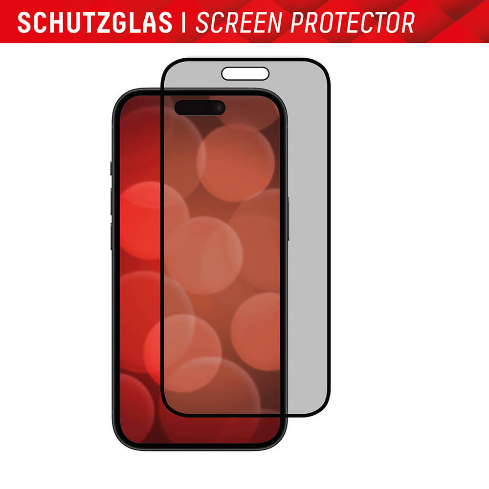 Displex iPhone 16 Plus - Premium Προστασία Οθόνης - Privacy Full Screen Αντιχαρακτικό Γυαλί Tempered Glass - Black