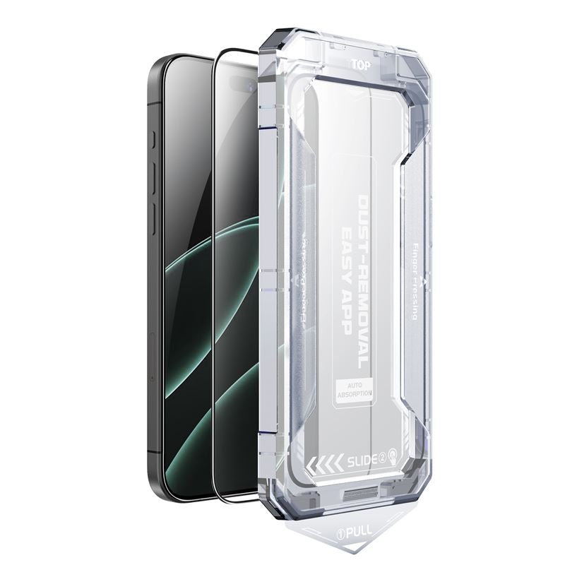 Mobile Origin iPhone 17 Pro Max - 9H Full Screen Αντιχαρακτικό Γυαλί Οθόνης με Πλαίσιο Τοποθέτησης - Screen Guard - Black