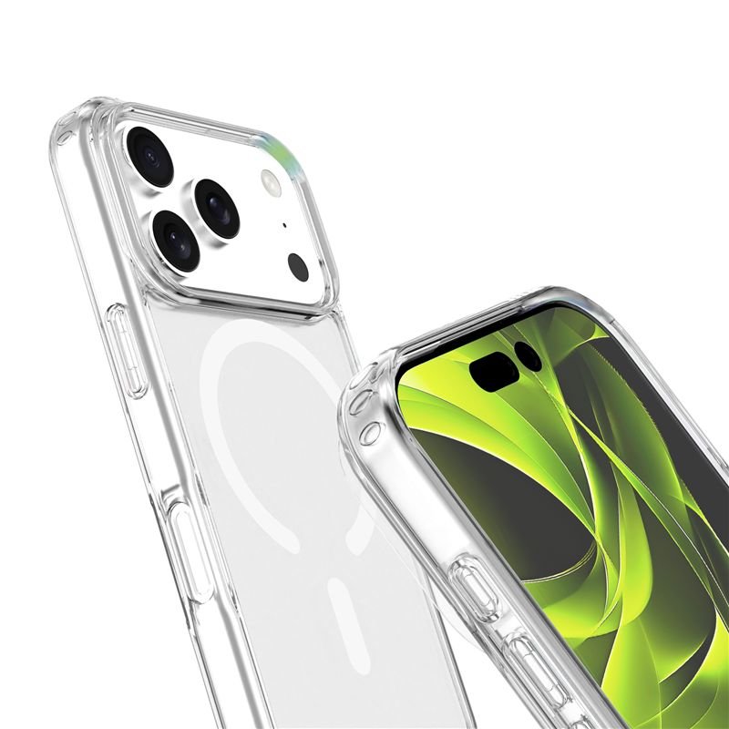 Mobile Origin iPhone 17 Pro - Σκληρή Θήκη με Πλαίσιο Σιλικόνης - Hybrid MagSafe - Διάφανη / White