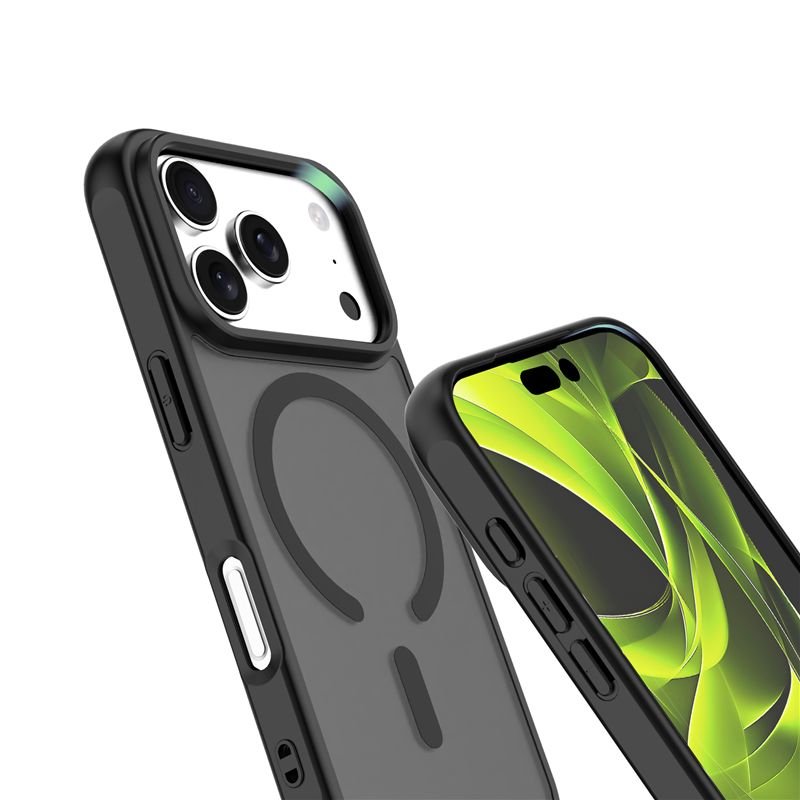 Mobile Origin iPhone 17 Pro - Σκληρή Θήκη με Πλαίσιο Σιλικόνης - Hybrid MagSafe - Matte Black