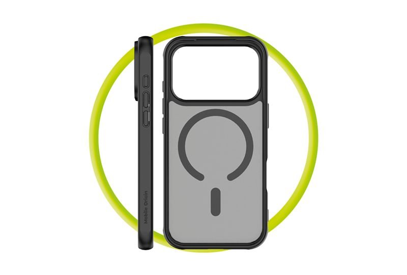 Mobile Origin iPhone 17 Pro - Σκληρή Θήκη με Πλαίσιο Σιλικόνης - Hybrid MagSafe - Matte Black