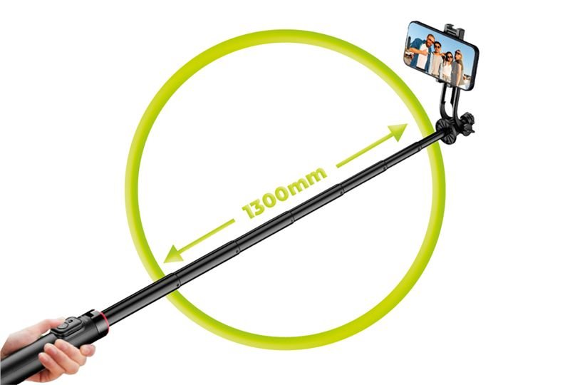 Mobile Origin - Ασύρματο MagSafe Selfie Stick με Τρίποδο και Bluetooth Τηλεχειριστήριο - S1 - Black