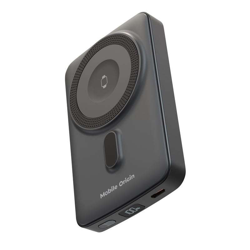 Mobile Origin - Μαγνητικό Ασύρματο MagSafe Power Bank Κινητού 10.000mAh - PB9 - Black