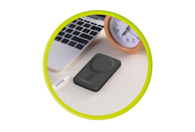 Mobile Origin - Μαγνητικό Ασύρματο MagSafe Power Bank Κινητού 5.000mAh - PB10 - Black