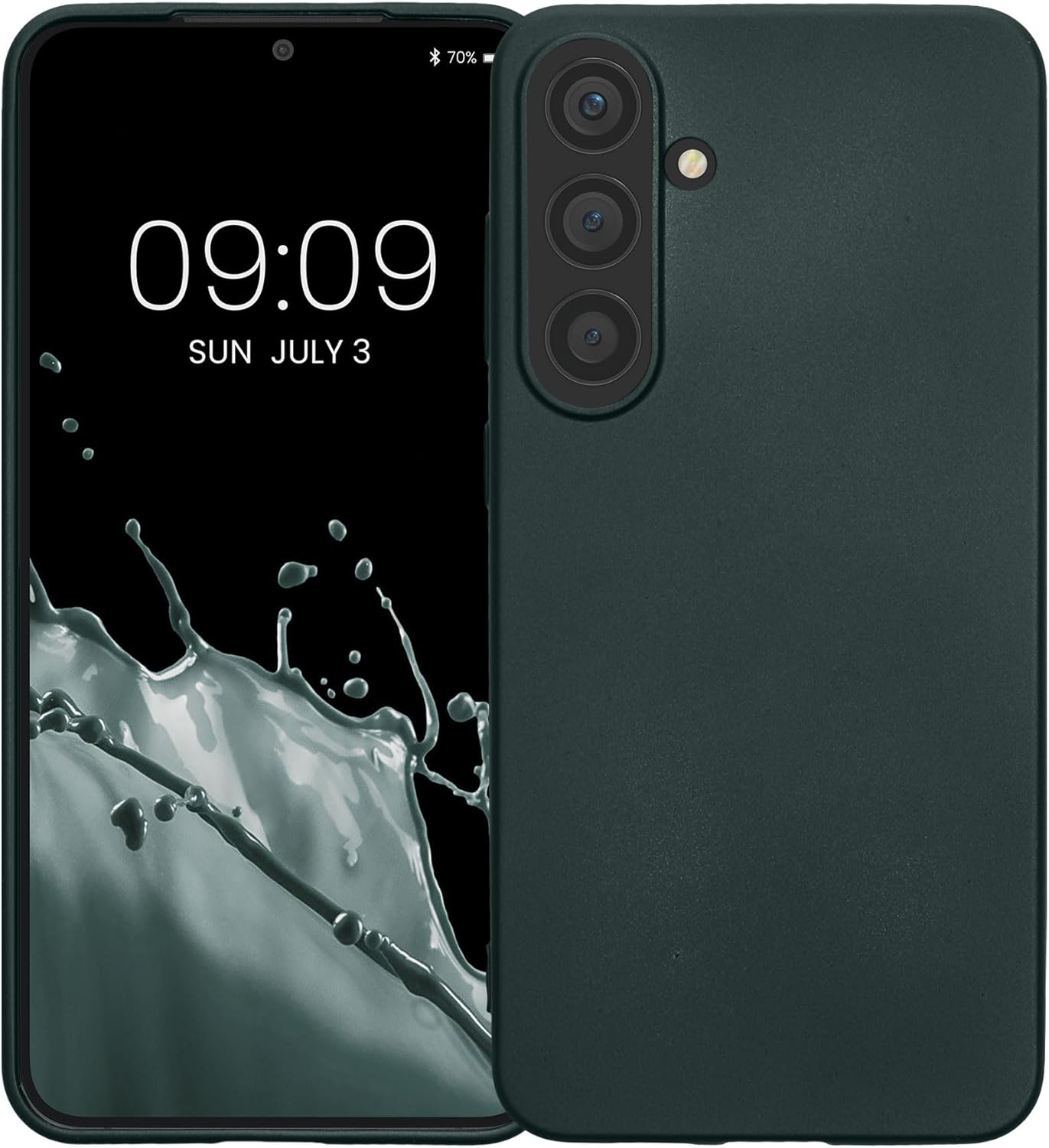 KW Samsung Galaxy S24+ Θήκη Σιλικόνης TPU - Metallic Petrol