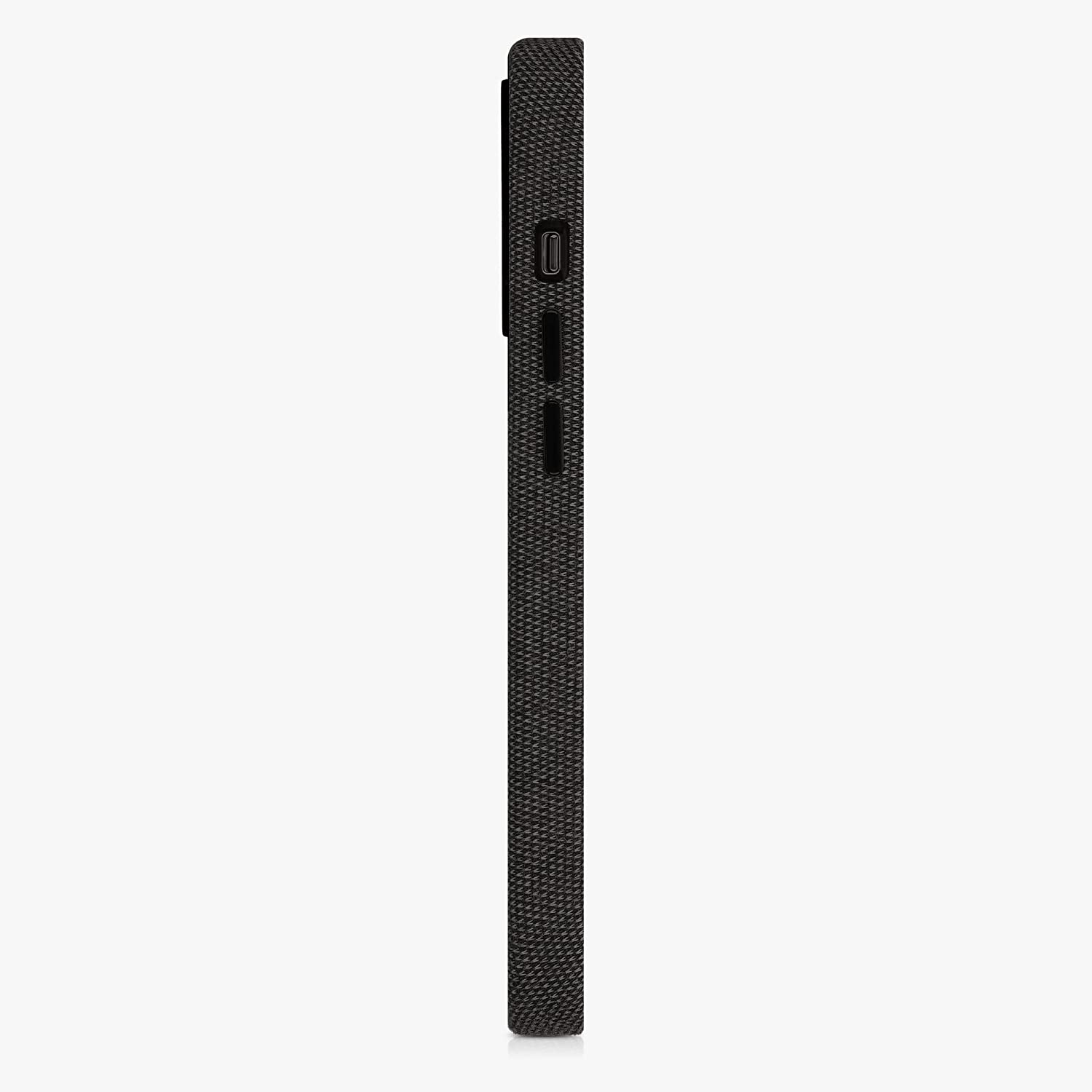 KW iPhone 13 Pro Θήκη Σιλικόνης TPU Canvas - Dark Grey - 56772.19