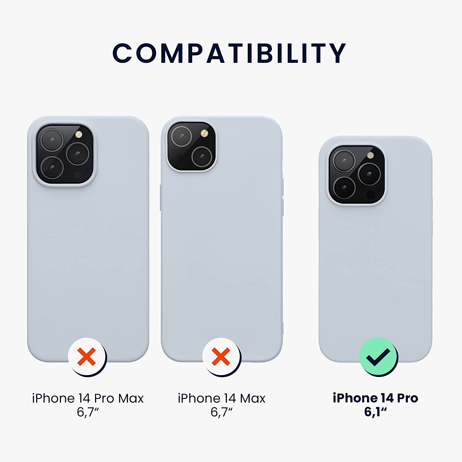KW iPhone 14 Pro Λεπτή Θήκη Σιλικόνης TPU - Light Blue Matte - 59077.58