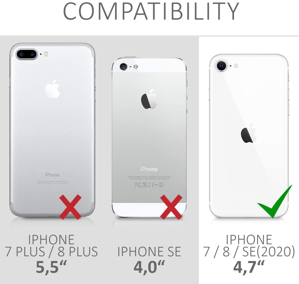 KW iPhone SE 2022 / SE 2020 / 7 / 8 Θήκη Σιλικόνης Rubberized TPU - Blue Grey - 49979.12