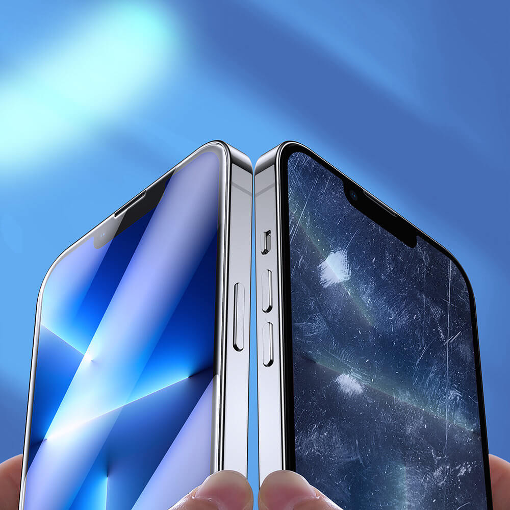 Joyroom iPhone 14 Pro Knight Series 2.5D 9H Full Screen Tempered Glass Σετ με 5 Αντιχαρακτικά Γυαλιά Οθόνης - Clear - JR - DH06
