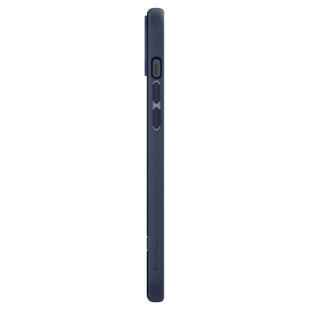 Caseology iPhone 14 Plus / iPhone 15 Plus Parallax Mag Θήκη Σιλικόνης με Σκληρό Πλαίσιο και MagSafe - Midnight Blue