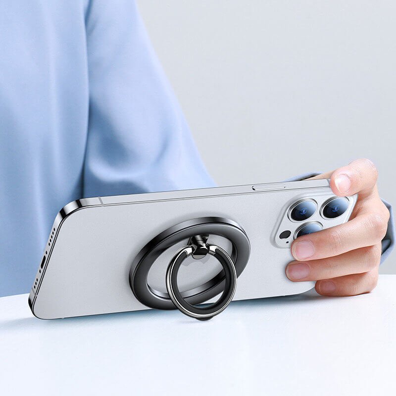 Joyroom Magnetic Ring Holder - Μαγνητικό Δαχτυλίδι Συγκράτησης Κινητού - Βάση Στήριξης - Black - JR - Mag - M2