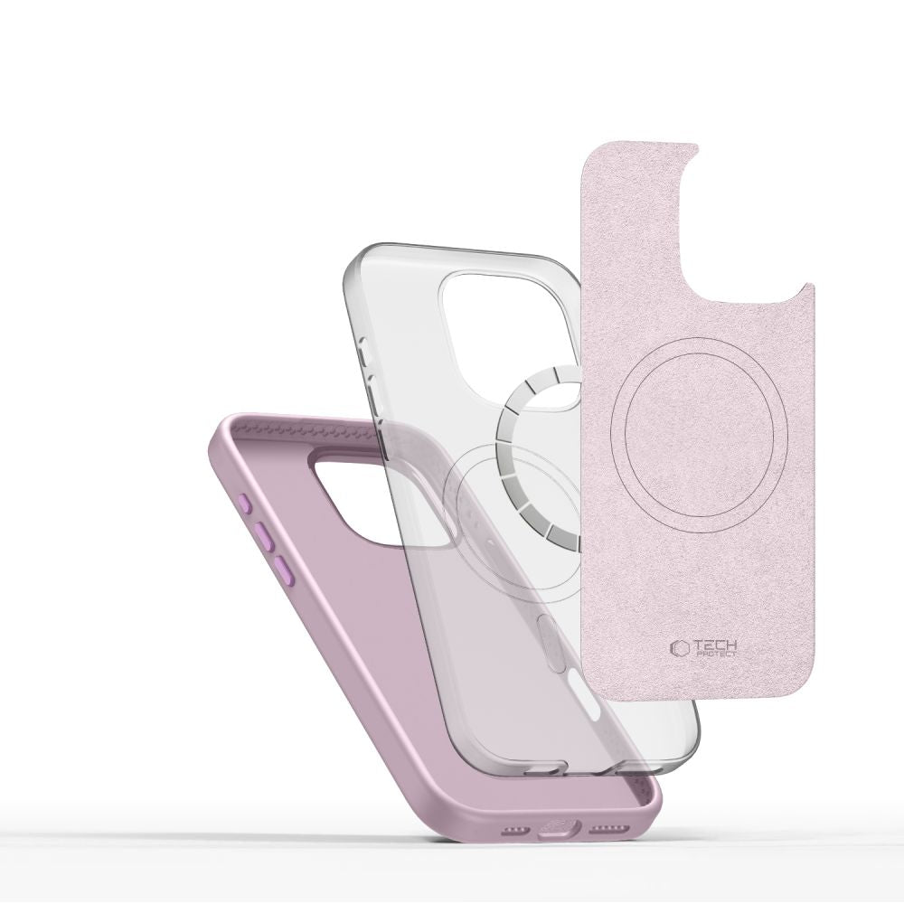 Tech - Protect iPhone 16 Pro Silicone Pure Θήκη Σιλικόνης TPU με MagSafe - Pink Pearl