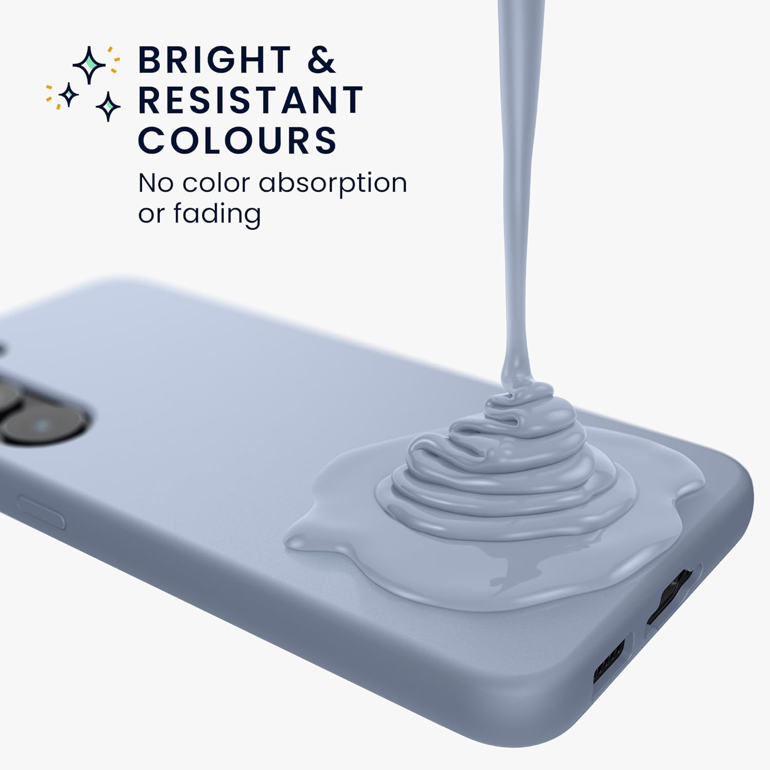 KW Samsung Galaxy A55 5G Θήκη Σιλικόνης Rubberized TPU - Light Blue Matte
