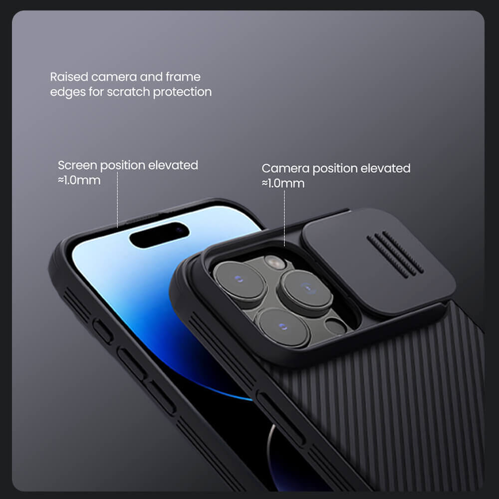 Nillkin iPhone 16 Pro CamShield Pro Σκληρή Θήκη με Κάλυμμα για την Κάμερα - Blue