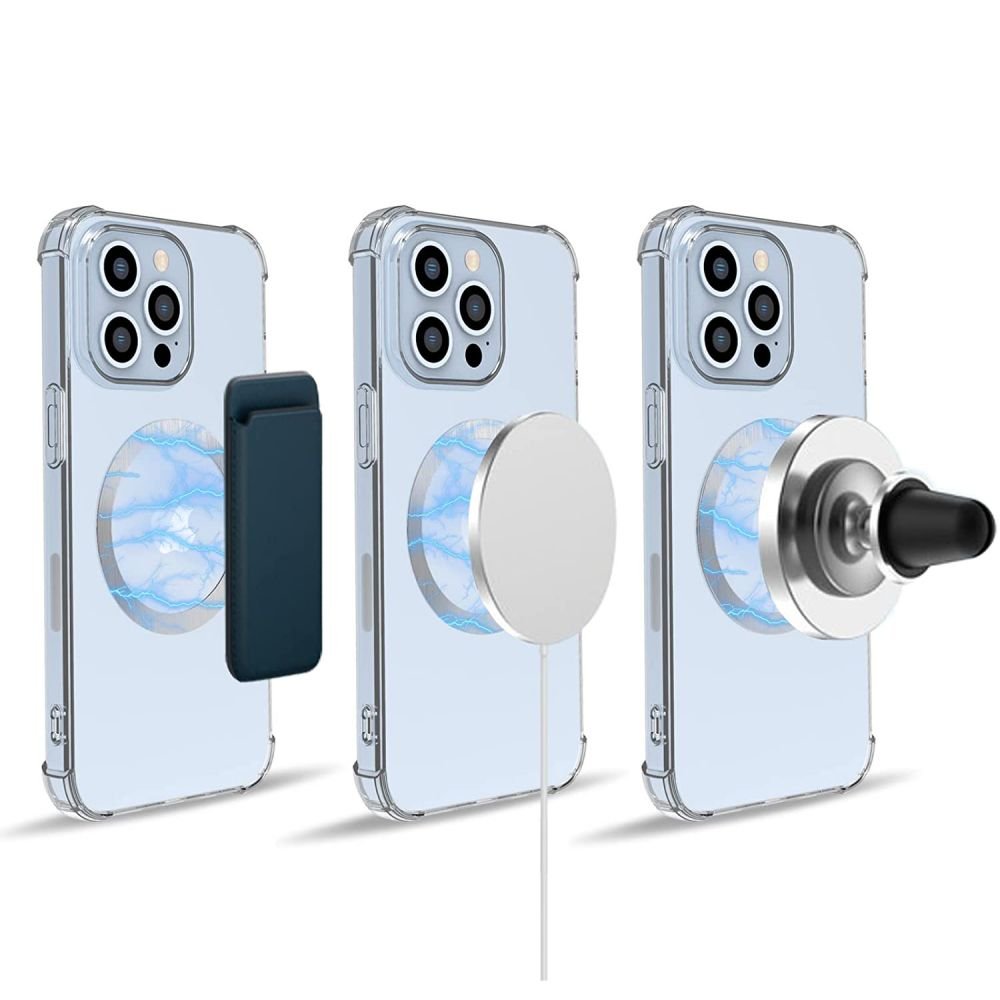 Tech - Protect MagMat Magnetic Universal Ring Δακτύλιος MagSafe - 2 Τεμάχια - Black / Silver