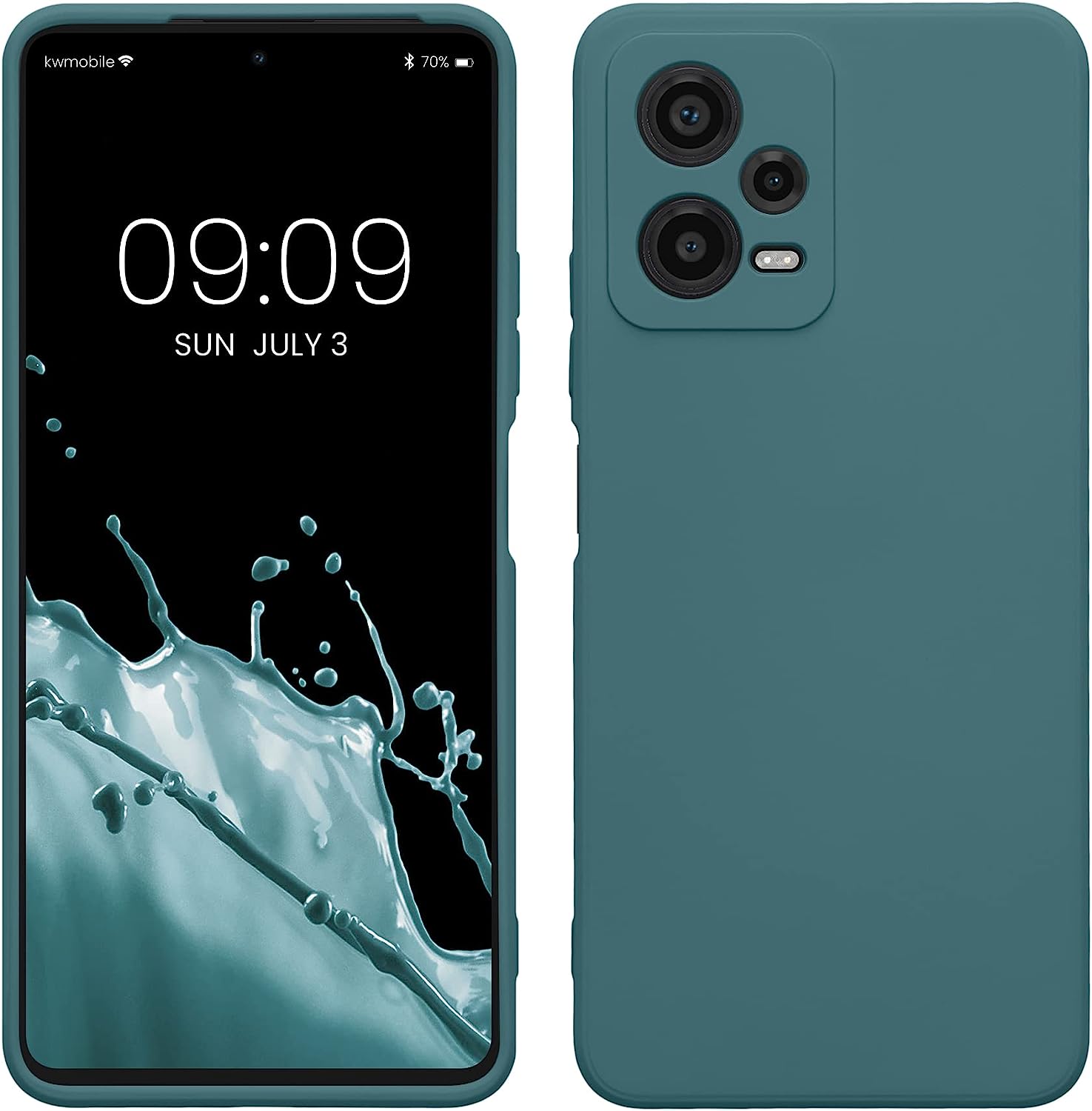 KW Xiaomi Redmi Note 12 5G / Poco X5 5G Θήκη Σιλικόνης Rubberized TPU - Arctic Night - 61169.207
