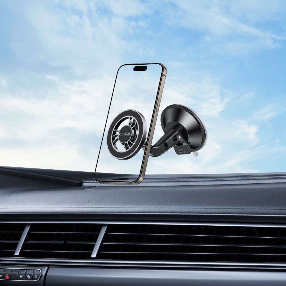 Tech - Protect N56 SHRT Μαγνητική MagSafe Βάση Αυτοκινήτου για το Ταμπλό και το Παρμπρίζ - Black
