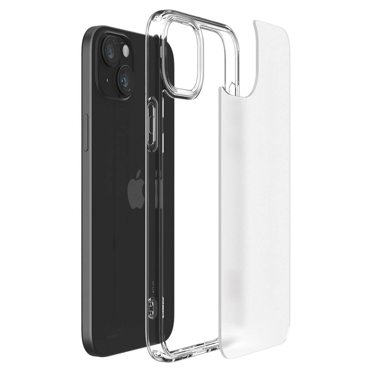 Spigen iPhone 15 Plus Ultra Hybrid Σκληρή Θήκη με Πλαίσιο Σιλικόνης - Frost Clear