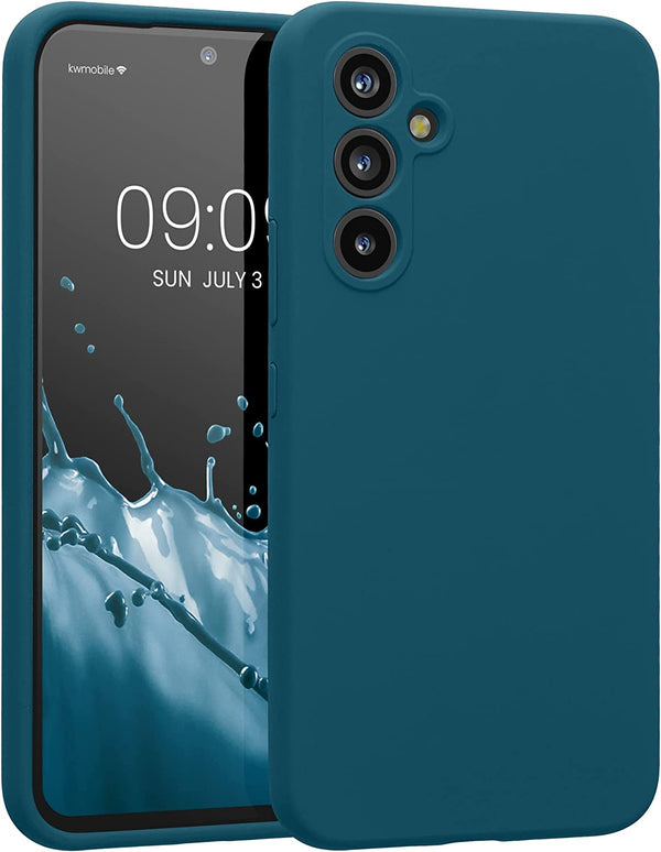 KW Samsung Galaxy A54 5G Θήκη Σιλικόνης Rubberized TPU - Matte Petrol - 60795.57