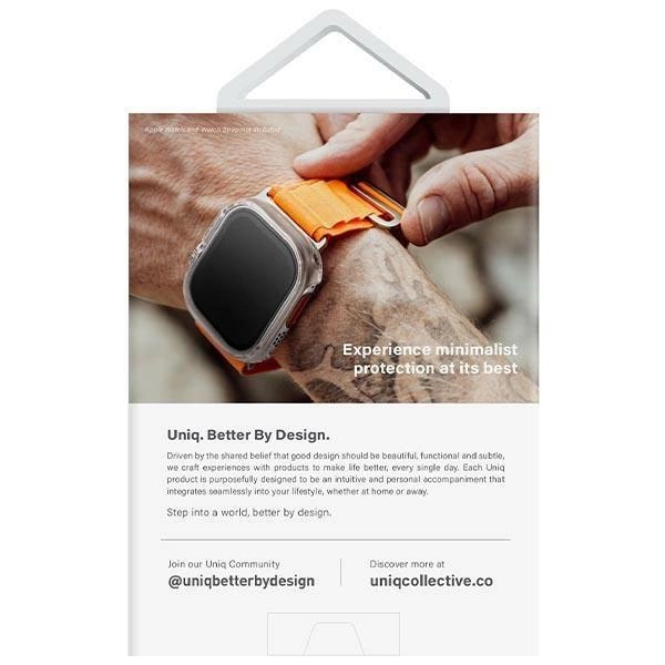 Uniq Θήκη Apple Watch Ultra (1/2/3) - 49mm Garde Hybrid 360 - Διάφανη