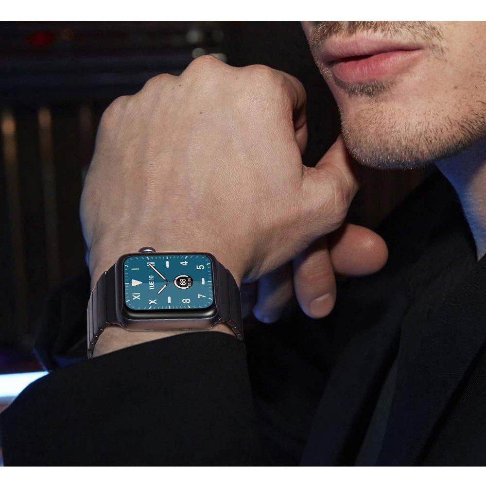 Tech - Protect Λουράκι Apple Watch 4 / 5 / 6 / 7 / 8 / 9 / SE / ULTRA 1 / ULTRA 2 - 42 / 44 / 45 / 49 mm LinkBand από Ανοξείδωτο Ατσάλι - Black