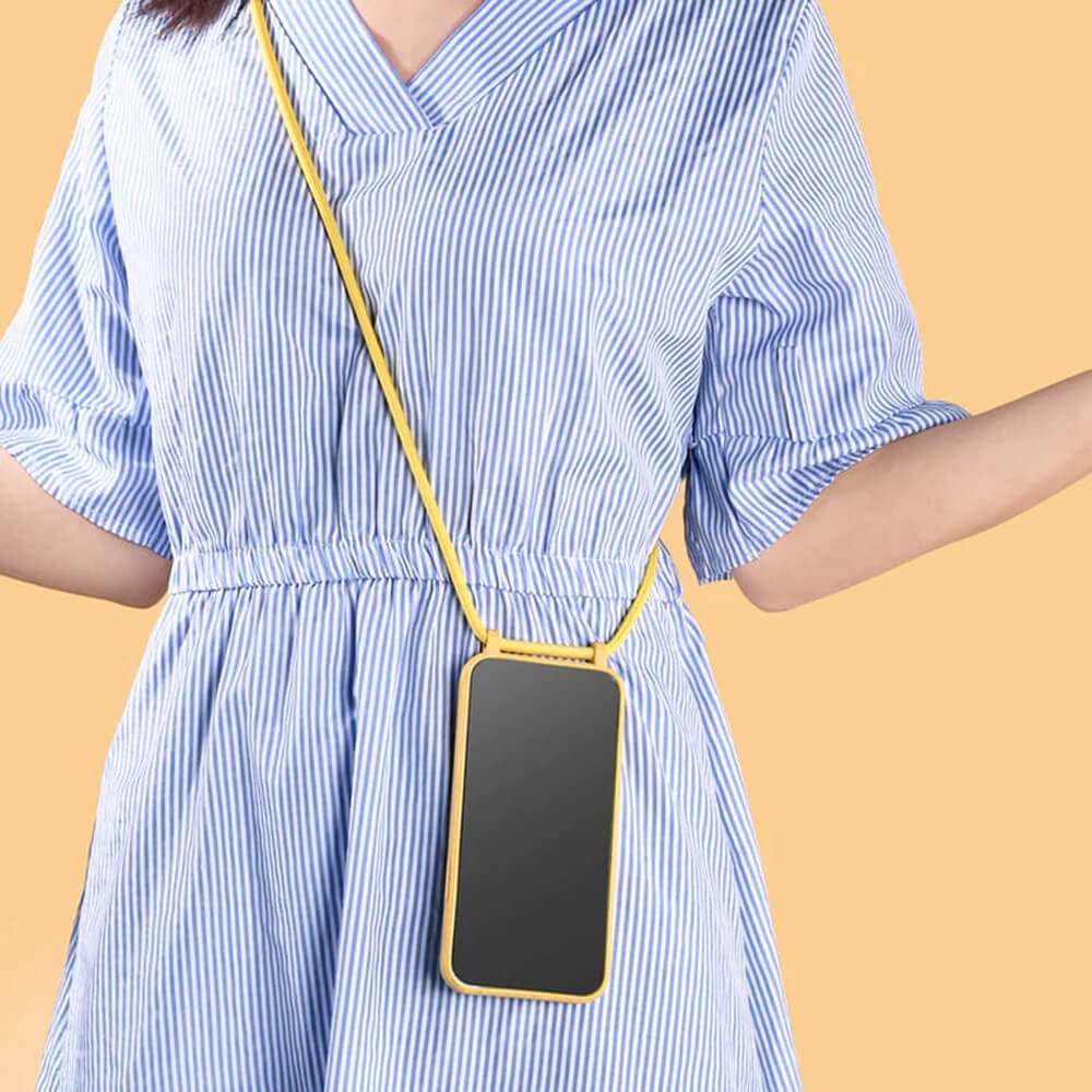 Techsuit Xiaomi Redmi Note 12 Pro / Poco X5 Pro 5G Crossbody Lanyard Θήκη Σιλικόνης TPU με Λουράκι - Pink