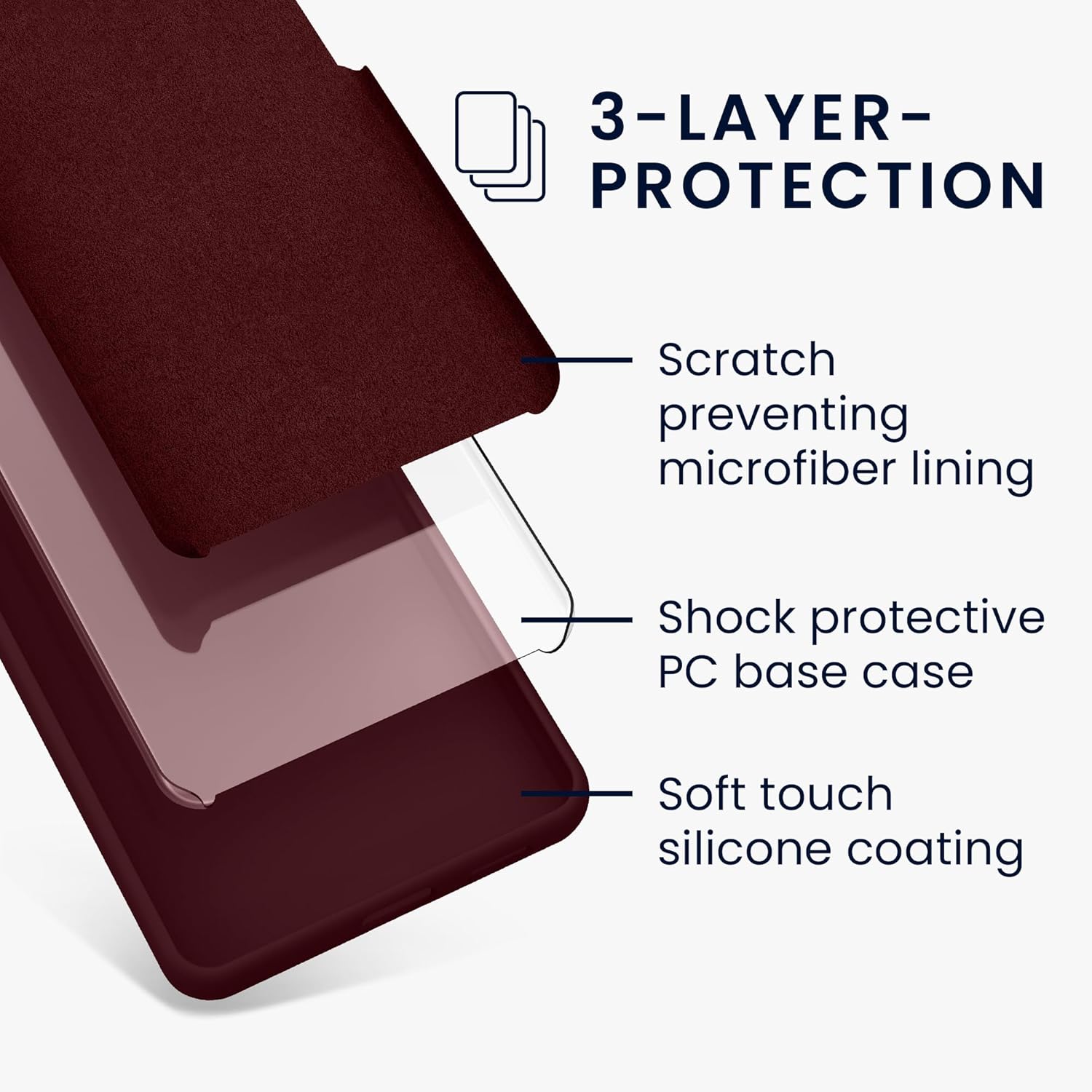 KW Xiaomi Redmi Note 13 4G Θήκη Σιλικόνης Rubberized TPU - Bordeaux Purple