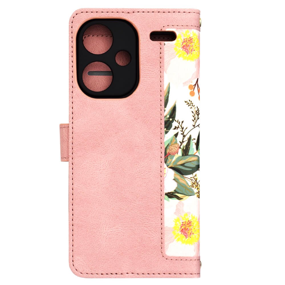 Techsuit Xiaomi Redmi Note 13 Pro+ 5G - FlipCraft - Θήκη Πορτοφόλι από Δερματίνη - Sweetheart Pink