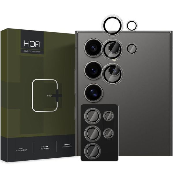 Hofi Samsung Galaxy S25 Ultra CamRing Pro+ Αντιχαρακτικό Γυαλί για την Κάμερα - Black