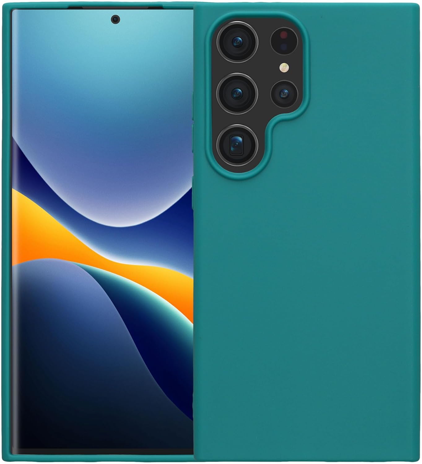 KW Samsung Galaxy S24 Ultra Θήκη Σιλικόνης TPU - Petrol Matte