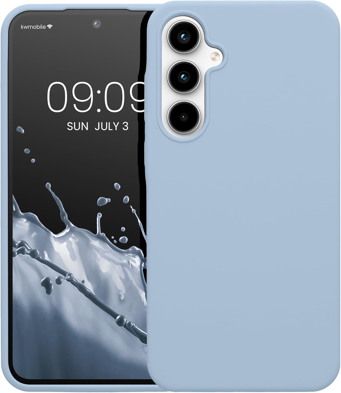 KW Samsung Galaxy A35 5G Θήκη Σιλικόνης Rubberized TPU - Matte Light Blue