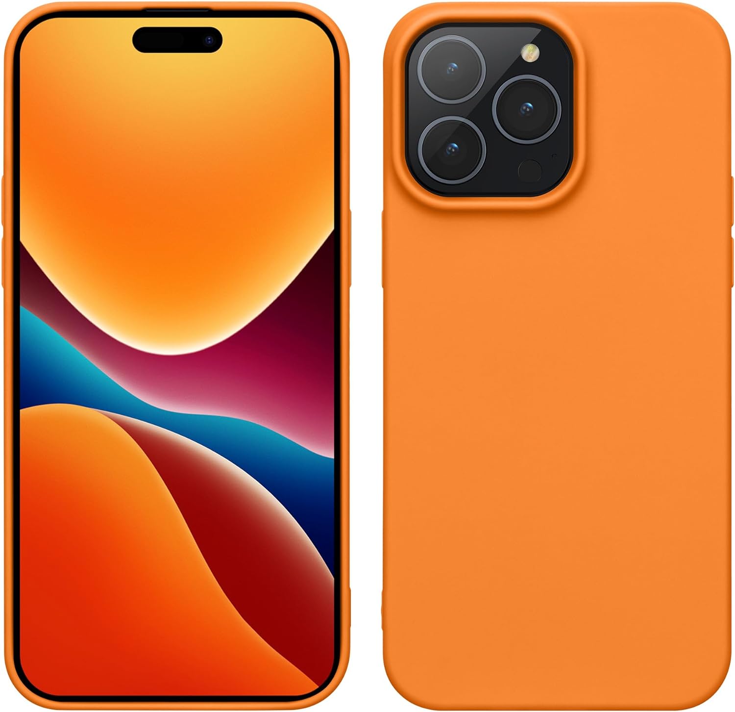KW iPhone 15 Pro Max Λεπτή Θήκη Σιλικόνης TPU - Fruity Orange - 61960.150