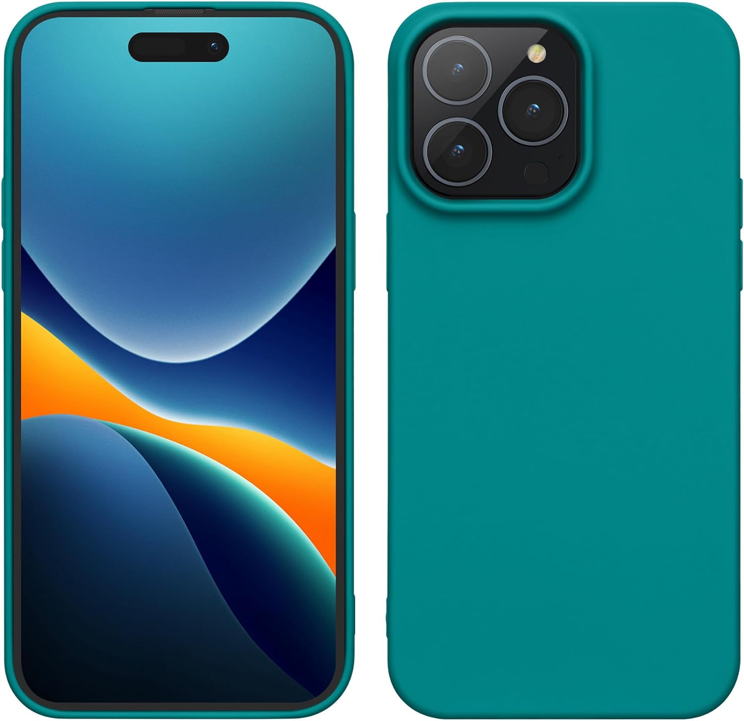 KW iPhone 15 Pro Λεπτή Θήκη Σιλικόνης TPU - Teal Matte - 61959.57