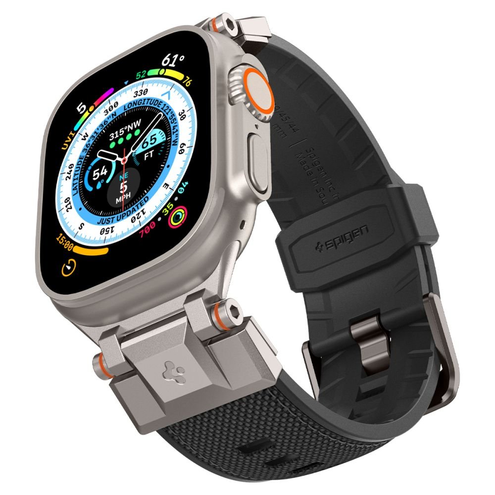 Spigen Λουράκι Apple Watch 4/5/6/7/8/9/10/11 - SE (1/2/3) - ULTRA (1/2/3) - 44/45/46/49mm DuraPro Armor - Black