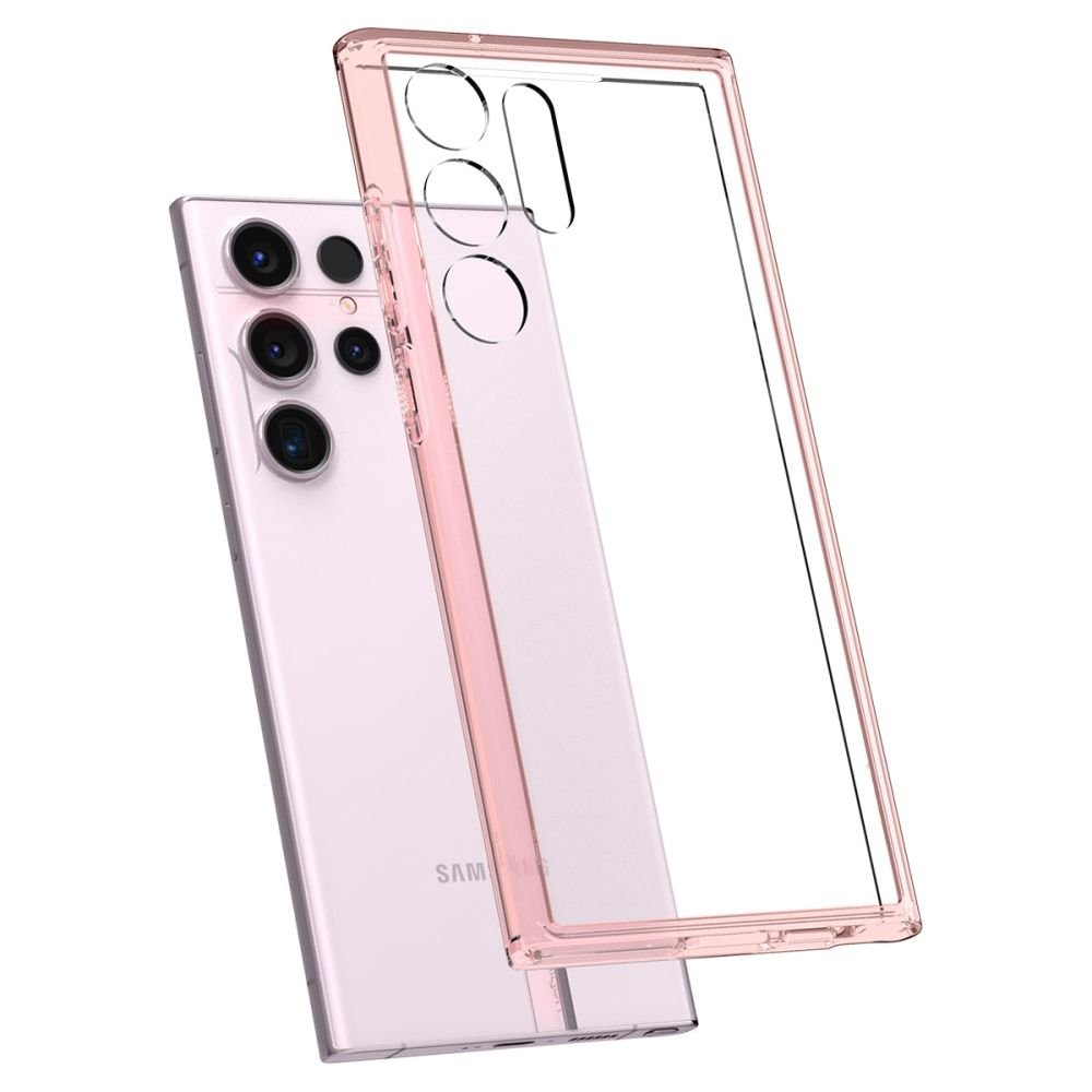 Spigen Samsung Galaxy S23 Ultra - Ultra Hybrid Σκληρή Θήκη με Πλαίσιο Σιλικόνης - Rose Crystal