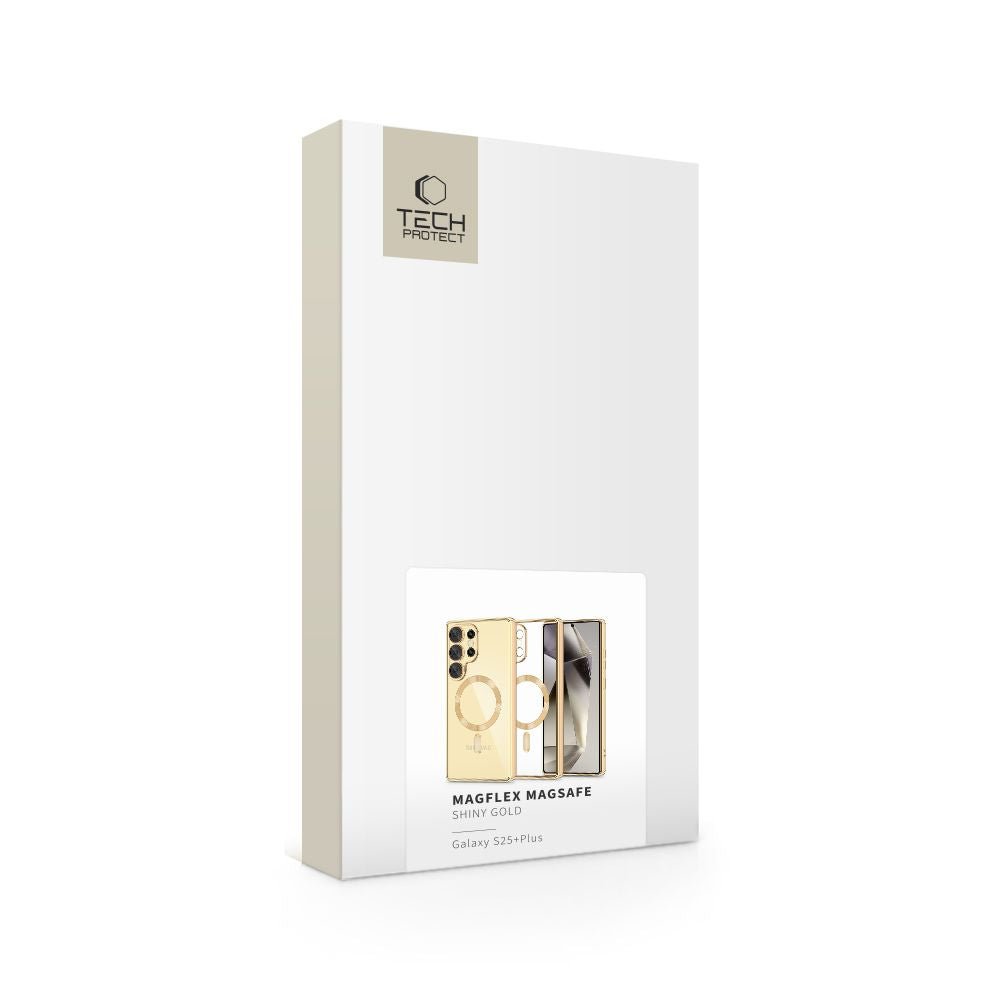 Tech - Protect Samsung Galaxy S25 Plus MagFlex Θήκη Σιλικόνης TPU με MagSafe - Shiny Gold