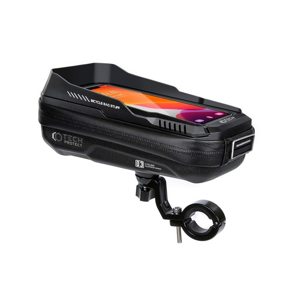 Tech - Protect XT3S Bike Mount Universal Τσάντα Αποθήκευσης για Τιμόνι Ποδηλάτου - 0,6L - Black
