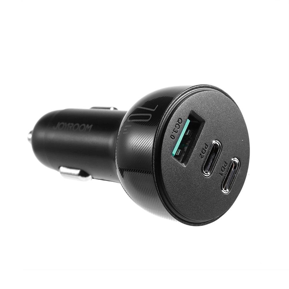 Joyroom JR - CL26 70W Φορτιστής Αυτοκινήτου με 1 Θύρα USB και 2 Θύρες Type - C - Black