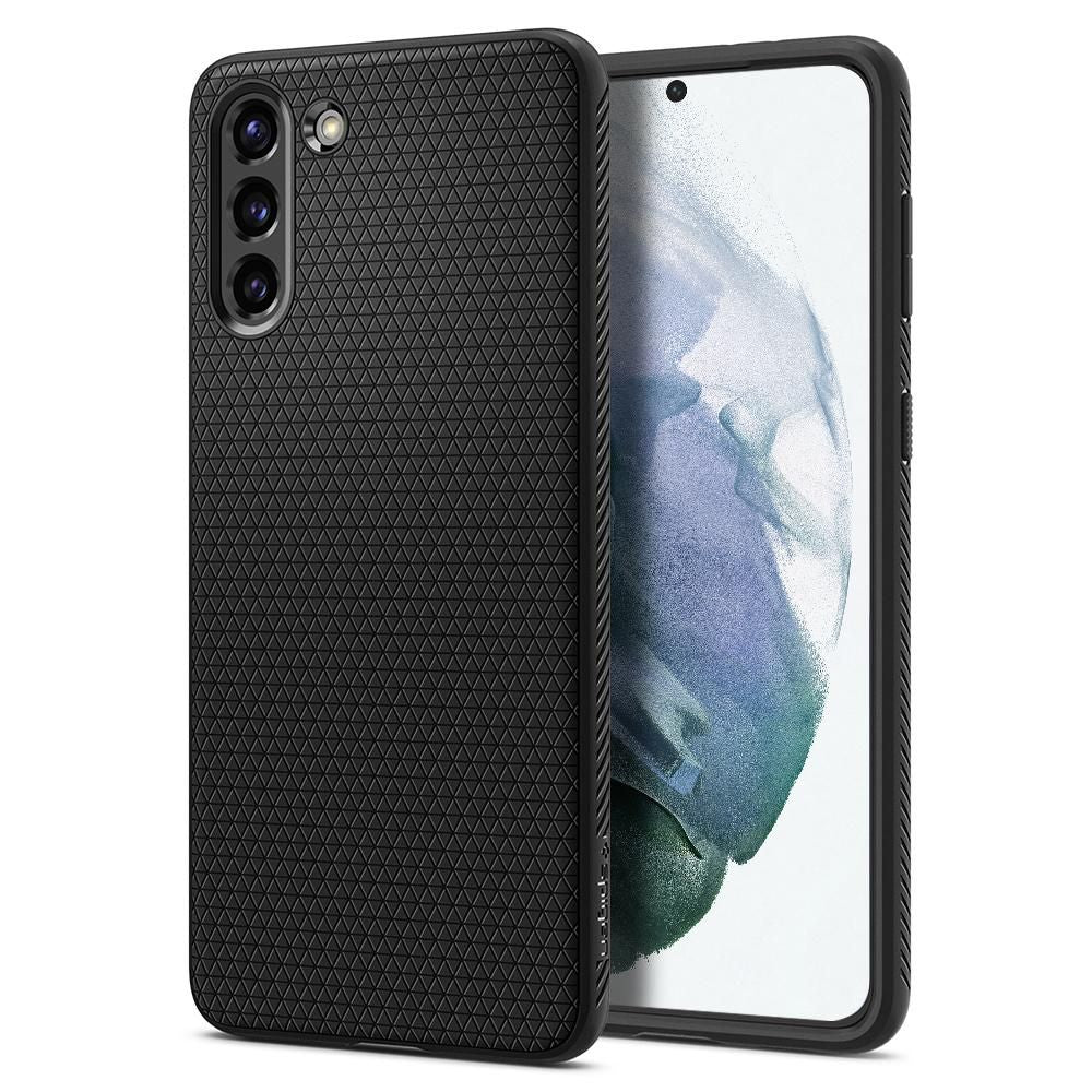 Spigen Samsung Galaxy S21 Liquid Air Θήκη Σιλικόνης - Matte Black