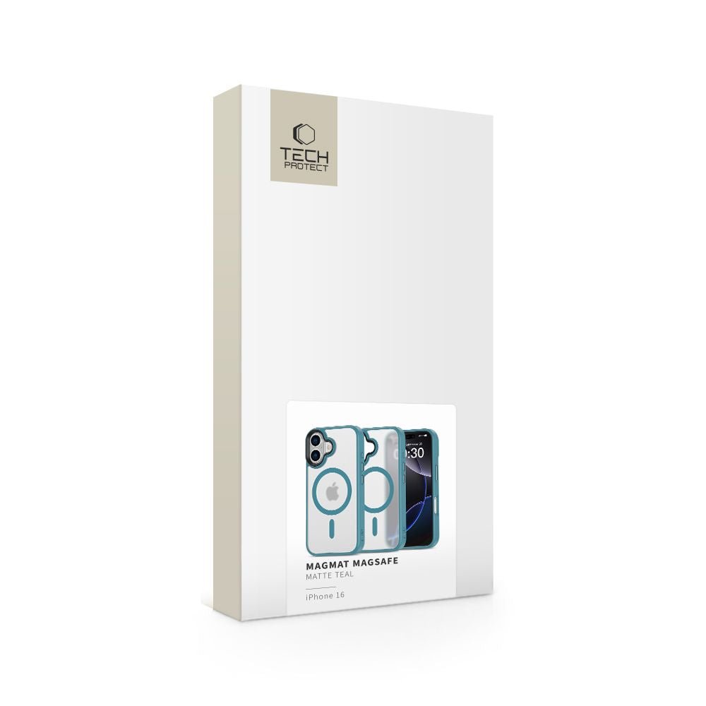 Tech - Protect iPhone 16 MagMat Σκληρή Θήκη με Πλαίσιο Σιλικόνης και MagSafe - Matte Teal