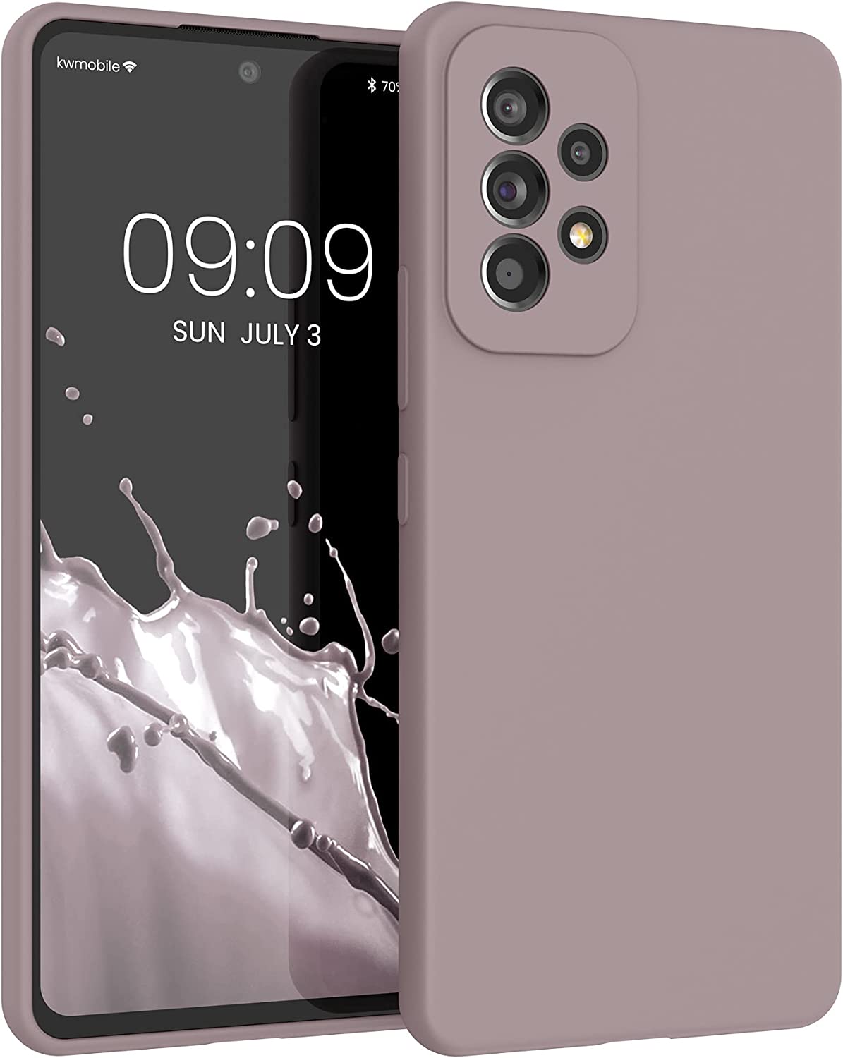KW Samsung Galaxy A53 5G Θήκη Σιλικόνης Rubber TPU - Purple Cloud - 57835.192