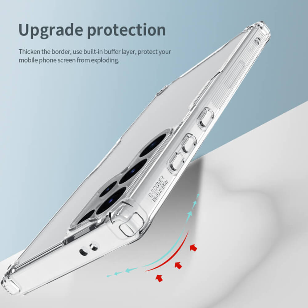 Nillkin Samsung Galaxy S24 Ultra Nature - Σκληρή Θήκη με Πλαίσιο Σιλικόνης - Διάφανη