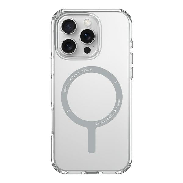 Uniq iPhone 16 Pro Max Clario Eco - Friendly Σκληρή Θήκη με Πλαίσιο Σιλικόνης και MagSafe - Διάφανη