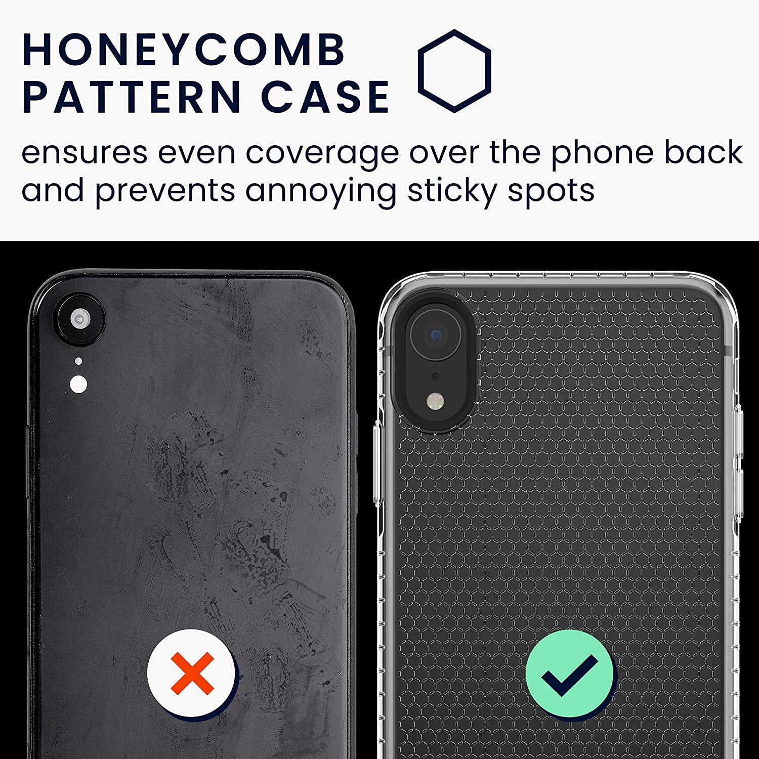 KW iPhone 12 Pro Max Θήκη Σιλικόνης TPU Design Honeycomb - Διάφανη - 55462.03