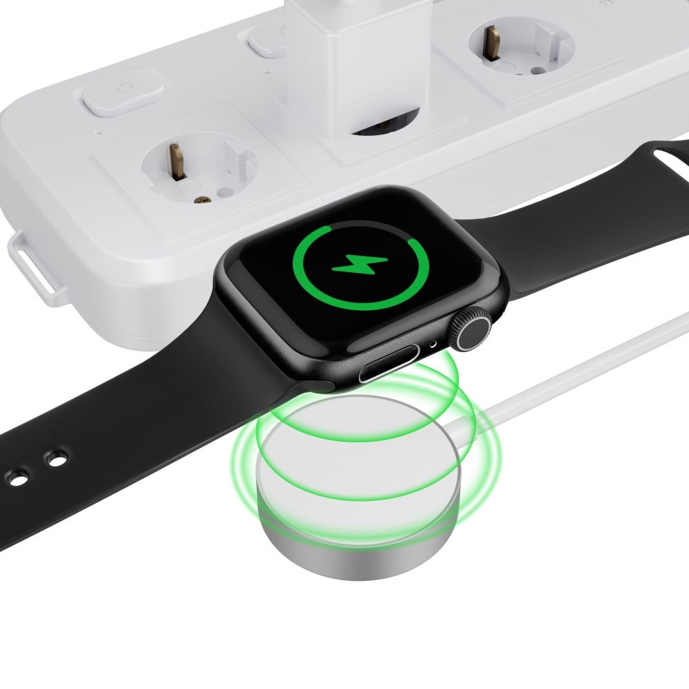 Tech - Protect UltraBoost Καλώδιο Type - C με Μαγνητική Βάση Φόρτισης για Apple Watch - 1.2m - White