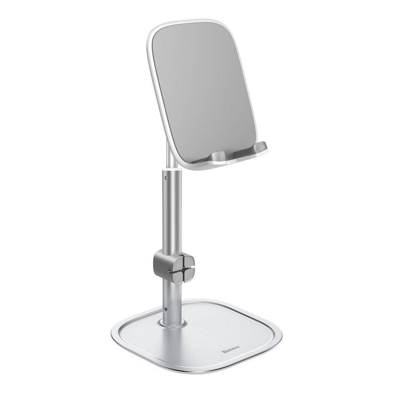 Baseus Literary Youth Desktop Bracket Telescopic Mobile Stand Βάση Στήριξης Κινητών - Silver - SUWY - A0S