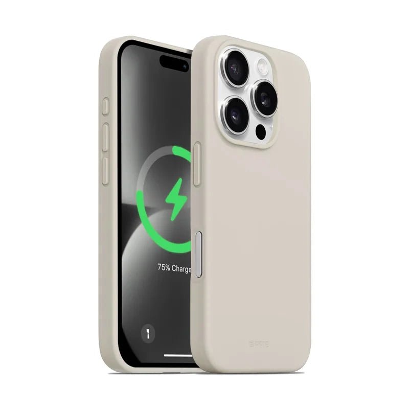 Crong iPhone 16 Pro Max Color Cover Magnetic - Θήκη Σιλικόνης με MagSafe - Stone Beige
