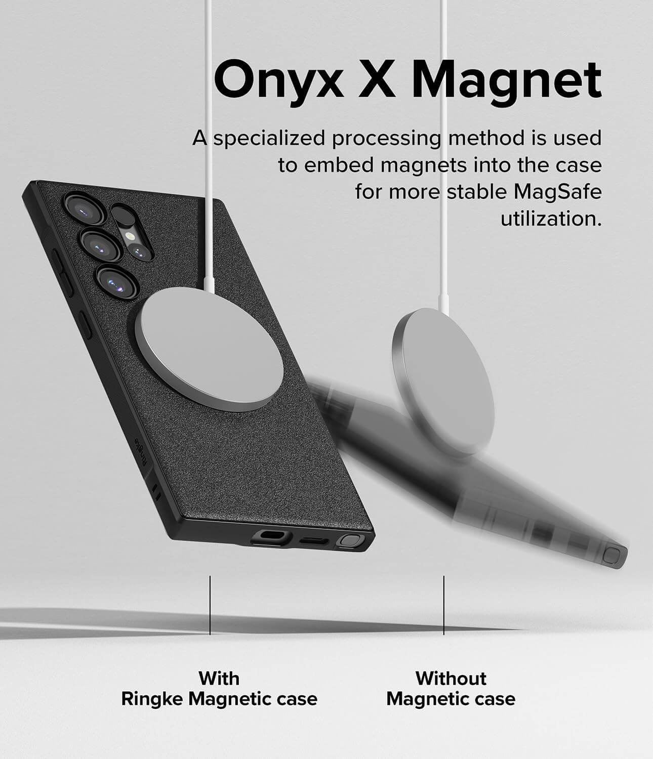 Ringke Samsung Galaxy S24 Ultra - Onyx MagSafe - Θήκη Σιλικόνης - Black