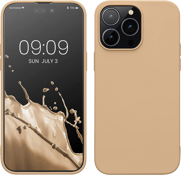 KW iPhone 14 Pro Max Θήκη Σιλικόνης Rubberized TPU - Mother Of Pearl - 59082.154