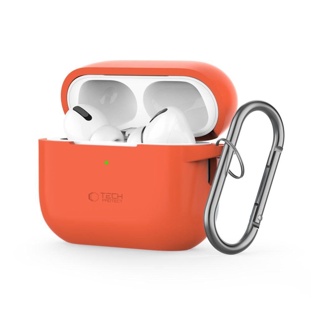 Tech - Protect AirPods Pro 1 / 2 Θήκη Σιλικόνης - Silicone Hook - Orange